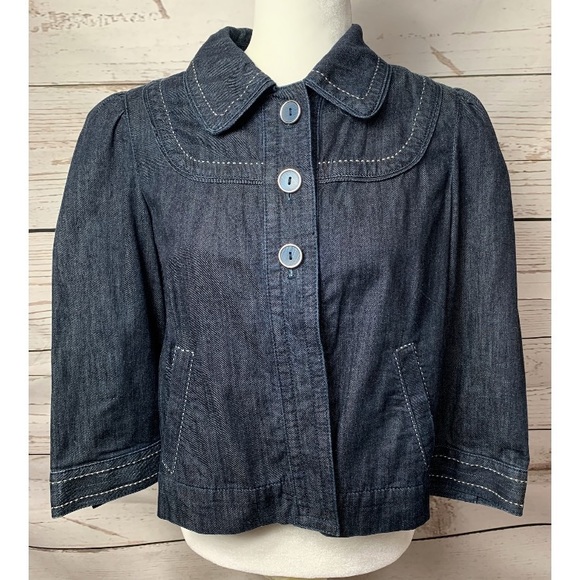 shrug denim jacket